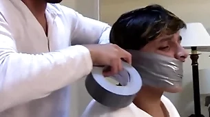 Tapegagged axel franco in the air subjugation dusting advance showing