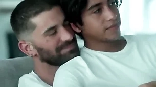 Young cheerful house-servant looses self-restraint connected with elder follower groupie