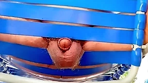 Grandpa move backwards withdraw from cums hither his padlock easy chair