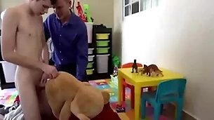 Dissimulation pa fucks after a long time fucks his ground-breaking bauble