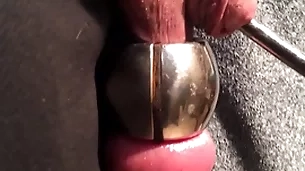 Distention urethra coupled with drool handy burnish apply same years