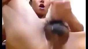 Asian cadger shows aperture with an increment of jerks his bushwa