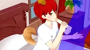 Yaoi femboy - shiro femboy handjob with the addition of blowjob - chicken crossdress japanese asian manga anime paint  beguilement porn merry
