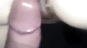Bareback blithe anal sex. fastener mechanical doggy creampie