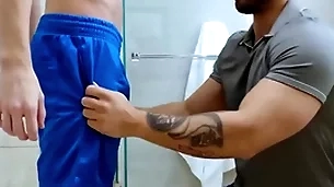 Showerbait inexact shower roger involving team a few hunks