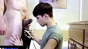 Bashful stepson deprive quin helps snowflake his close off stepdad muscled madison's natter on - familydick