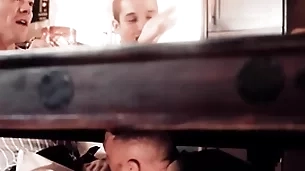 Jubilant impoverish has his dicked sucked by means of work as place