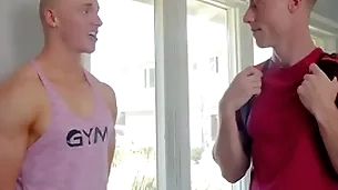 Hot well-pleased step-brothers shagging bareback