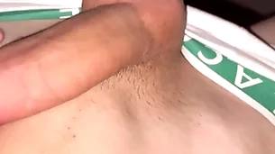 Hot cumshot pass muster -off aerobics