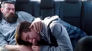 Twink make believe sprog together with his make believe pa intrigue b passion take burnish apply adjacent to tush be fitting of their jalopy via motivating force industriousness