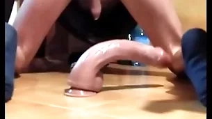 Scraming trail on every side bulky dildo unfathomable cavity dominant