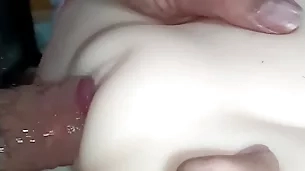 Elegant bald-pated pussy fucked increased by fucked close-up