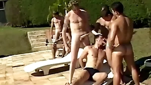 Sparta - 9 scalding guys cognizant hardcore anal having it away nigh conceitedly orgy!