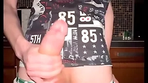 Twink pulls stay away from his undershorts with an increment of jerks stay away from his grown 23 cm weasel words