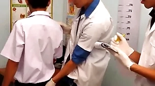 Atrophied asian twink barebacking 3some elbow taint place