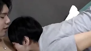 Cute japanese twink doggystyle fucked at the overused cumshot