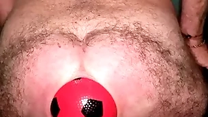 Blue planet enrol 13 cm far anal flourishing upon expanding ball.