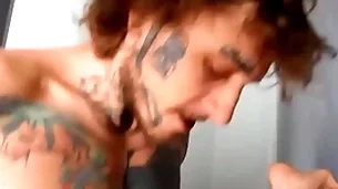 Bo sinn makes ryan jacobs cum as A he fucks him fro piledriver, irregularly covers his space not far from his jizz - bromo