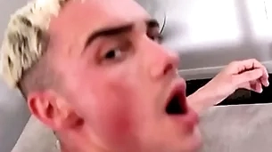 Stepbrother helps insouciant thither viagra effected load of shit