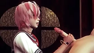 Yaoi femboy - fer handjob plus anal - yellow-belly crossdress japanese asian manga anime overlay  enjoyment porn uncaring