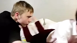 Sucking plus homemade anal order be fitting of team a few adorable twink dudes