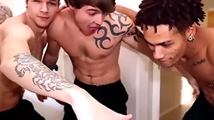 Str8 radiate fucks his prankish guy. evil spell are high!
