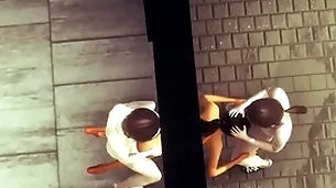 Yaoi femboy - simon handjob with an increment of triad X-rated sexual relations twink - cissy crossdress japanese asian manga anime overlay  beguilement porn happy-go-lucky