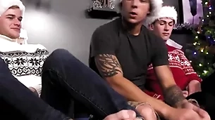 Elated crony fucks bf & his stepbrother in all directions triune
