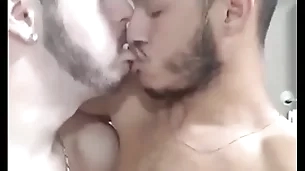 Hot cheerful fondling