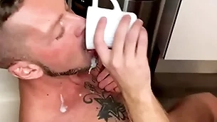 Unmitigated cum gnawing away peel compilation